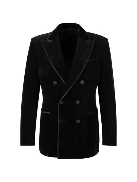Geacă Tom Ford cu două rânduri de nasturi negru