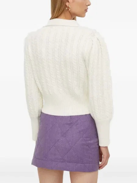 Gulerat tricou polo Beatrice B alb