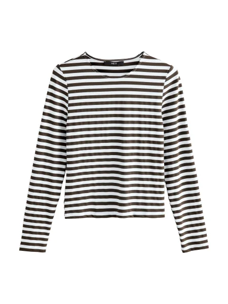 Next Tricou ciocolatiu alb