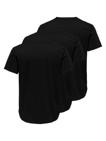 Only & Sons Tricou Jeff' negru