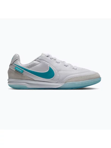 Încălțăminte de fotbal pentru copii Nike Tiempo Streetgato Jr white/white/dusty cactus alb