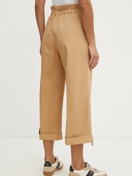 Брюки Pinko с высокой посадкой коричневые
