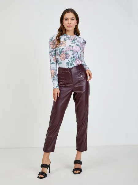 Pantaloni chino Orsay maro