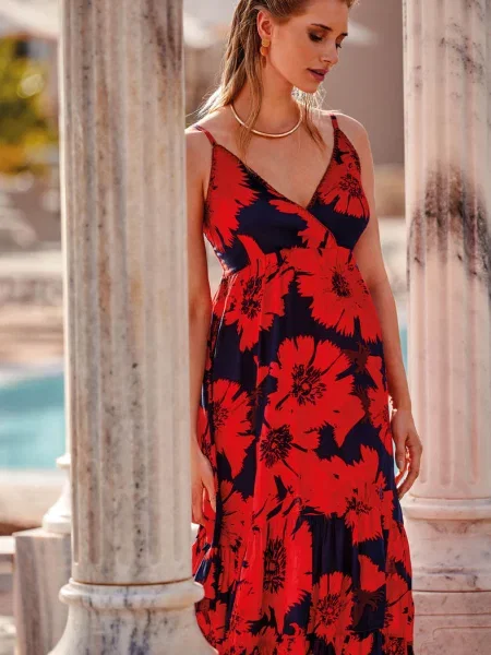 Летнее пляжное платье