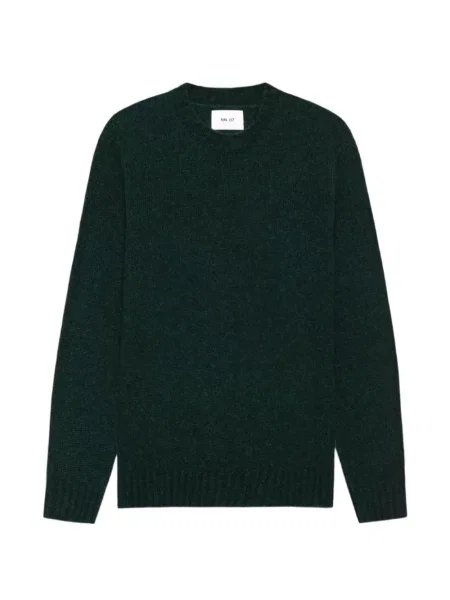 Pulover Nn07 cu decolteu rotund verde