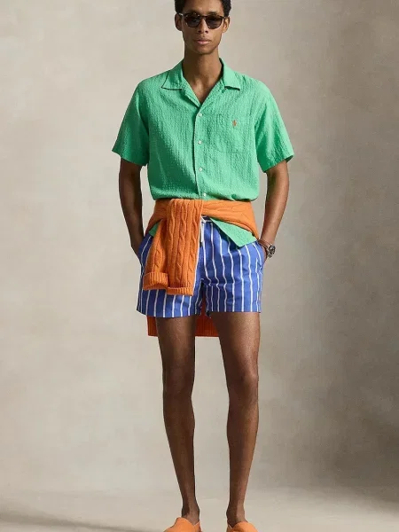 Kąpielówki Polo Ralph Lauren niebieskie