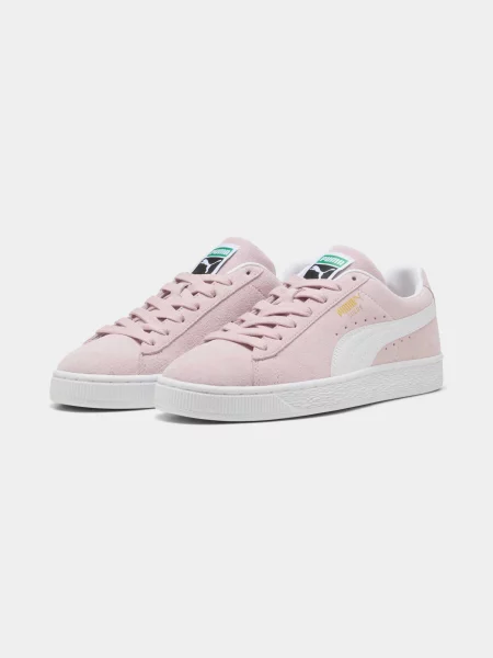 Замшевые классические кеды Puma розовые