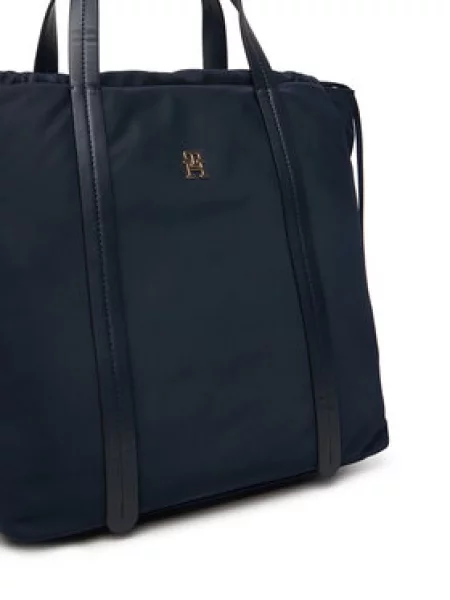 Ruksak Tommy Hilfiger Th Soft Nylon Tote/Backpack Tamnoplava plava
