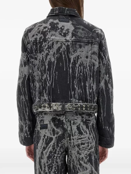 Дънково яке Ganni черно