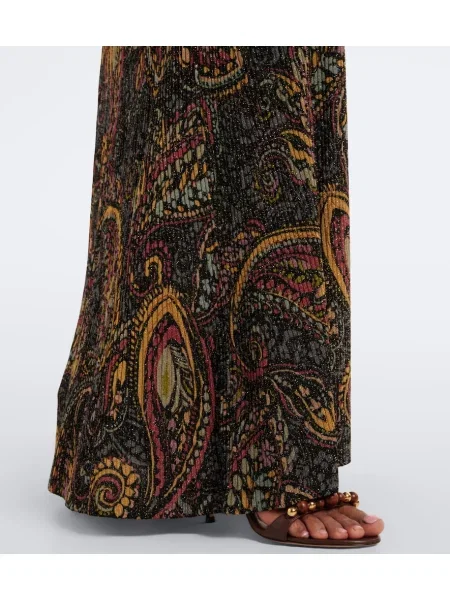 Rochie maxi Etro tricotate cu imagine