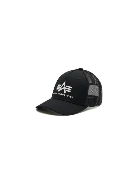 Kšiltovka Alpha Industries Basic Trucker light blue černá