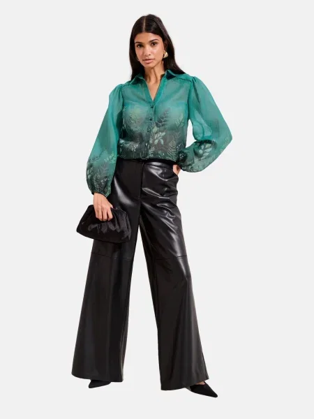 Friends Like These Halenka / smaragdová / světle fialová zelená