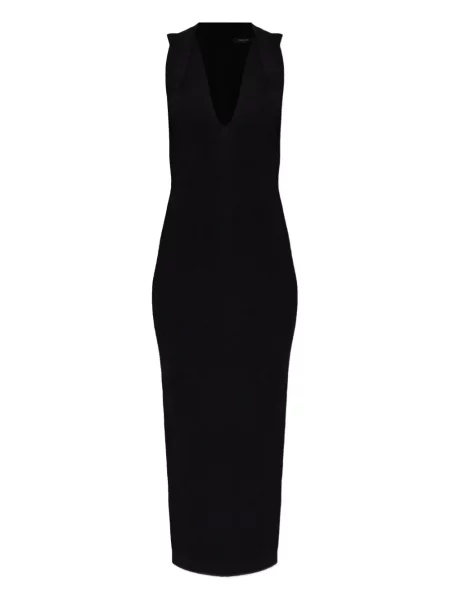 Rochie Balmain cu decolteu în V de costum negru
