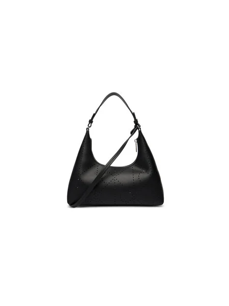 Calvin Klein Kabelka Emblem Aop Perfor Lthr Bag čierna