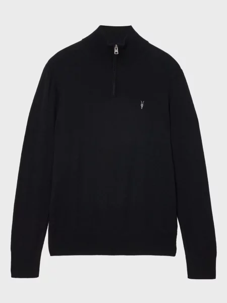 Вовняний светр Allsaints чорний