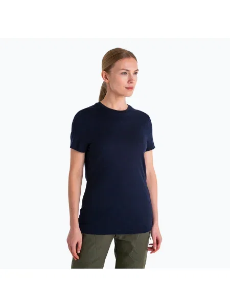 Tricou de trekking pentru femei icebreaker Merino Tech Lite III midnight navy albastru închis