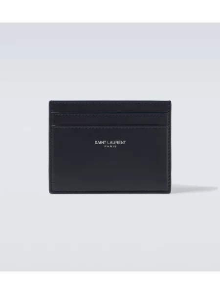 Portofel Saint Laurent din piele albastru