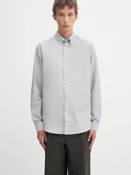 Barbour cămașă din Oxtown Tailored Shirt cu guler button-down slim gri