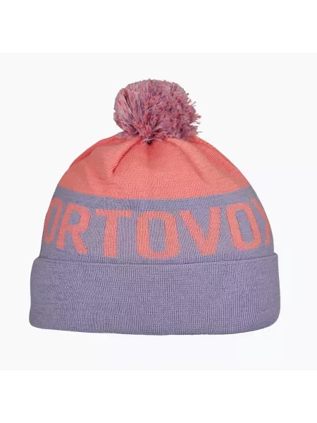 Czapka zimowa ORTOVOX Bobble Knit blossom fioletowa