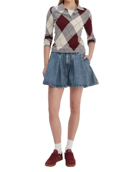 Spódnica jeansowa Tommy Hilfiger Jeans szara