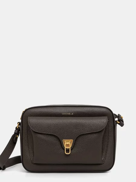 Coccinelle чанта crossbody дамска от кожа BEAT SOFT зелено