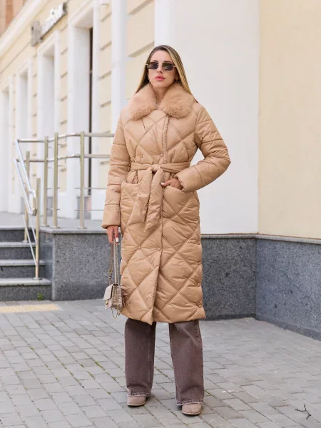 Пальто з утеплювачем MilaNova бежевий