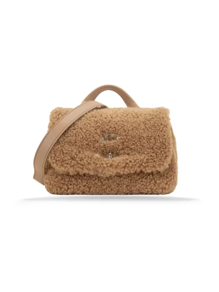 Torebka Zanellato typu teddy brązowa