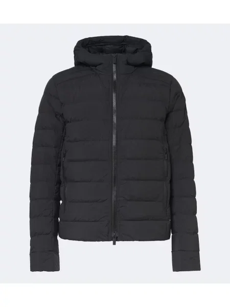 Geacă cu puf Canada Goose cu glugă negru
