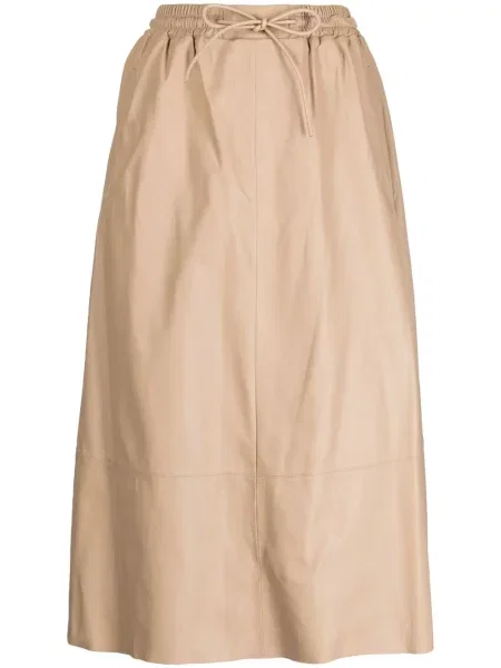 Spódnica skórzana Yves Salomon dzwony