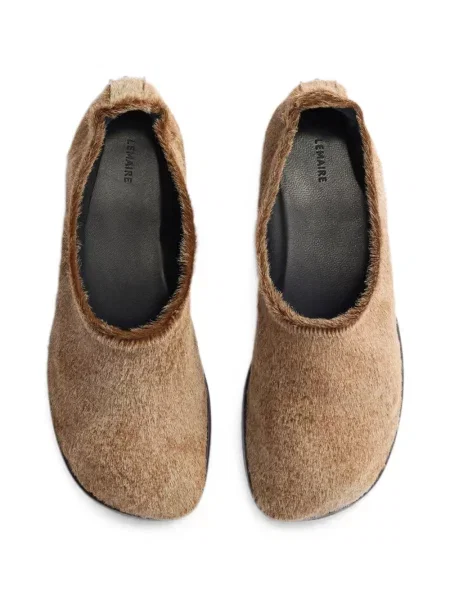 Chiloți Lemaire din piele slip-on maro