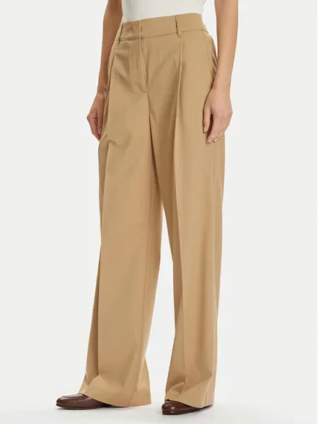 Marc O'Polo Pantaloni din Wide Fit bej