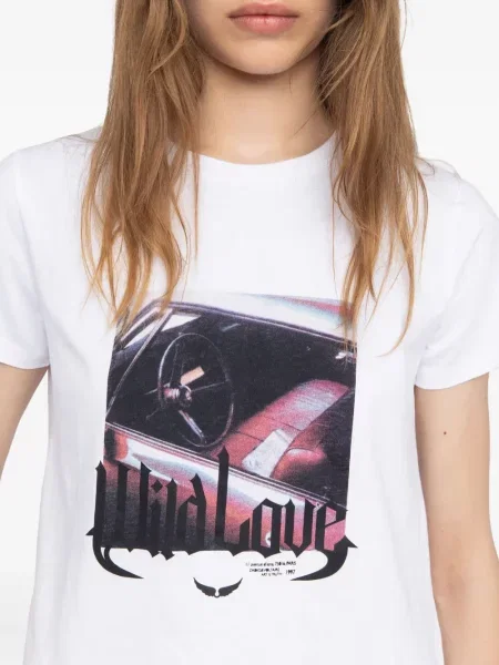 Тениска Zadig&voltaire с принт бяло