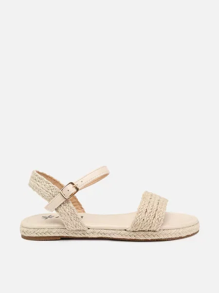 Сандалії YUKI молочний комбінований верх