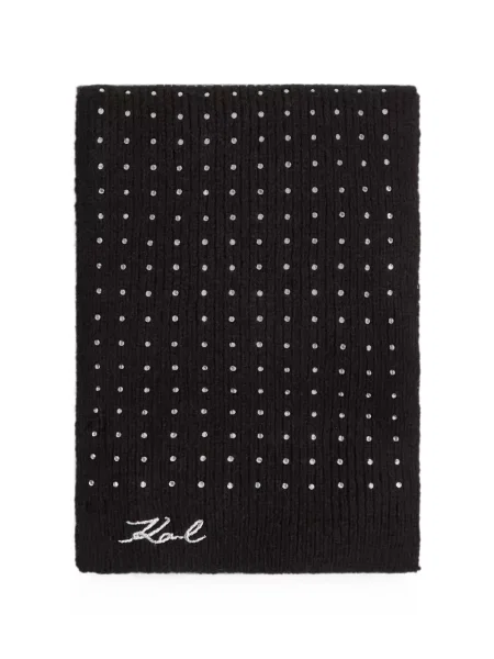 Stras fular Karl Lagerfeld negru