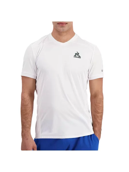Koszulka sportowa Le Coq Sportif Tennis Pro biała