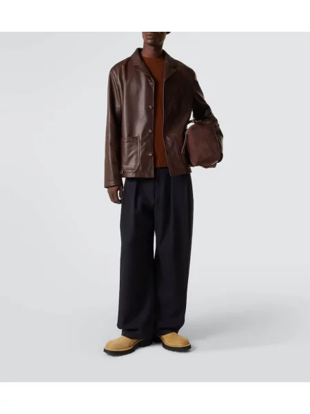 Geanta de piele Loewe maro