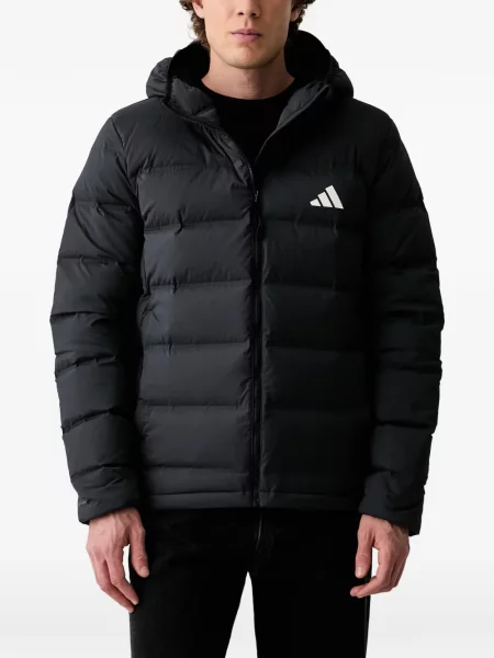 Hanorac Adidas cu dungi cu imagine plasă negru