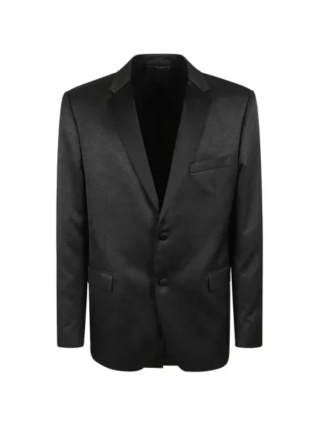 Geacă Lardini din satin cu rever negru