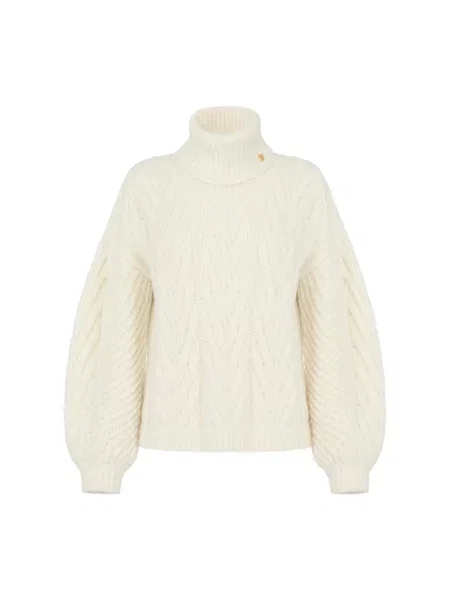 Sweter Elisabetta Franchi beżowy