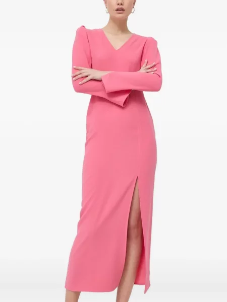 Rochie maxi Notes Du Nord până la genunchi de costum roz