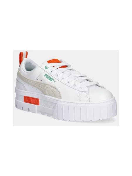 Puma buty Mayze Lth na platformie biały