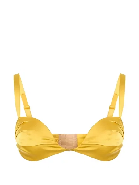 Сутиен Elisabetta Franchi с автограф жълто