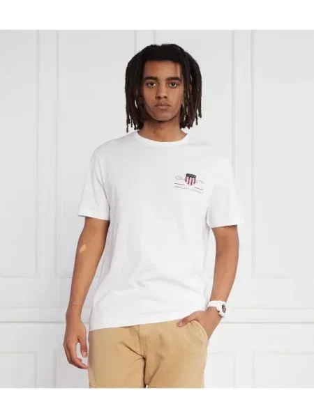 Gant Tricou | Regular Fit alb