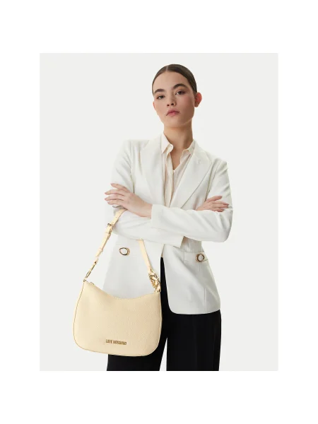 Geantă LOVE MOSCHINO Bej alb