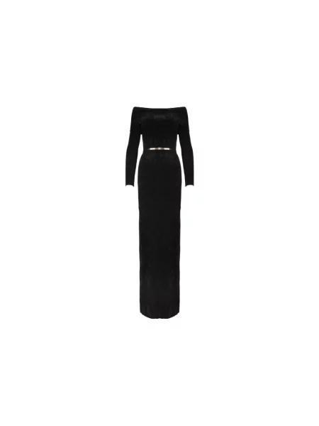 Sukienka maxi Elisabetta Franchi czarna
