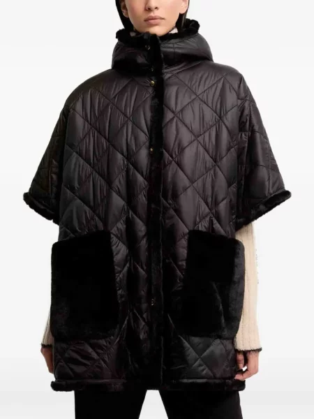 Matlasat geacă Moncler negru