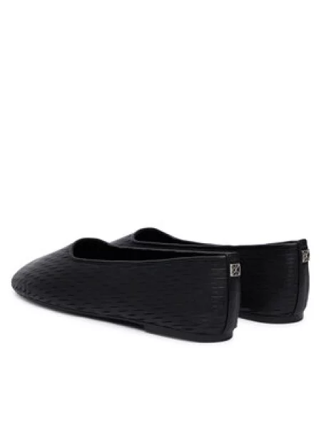 Calvin Klein Baleríny OBLIQUE' čierna