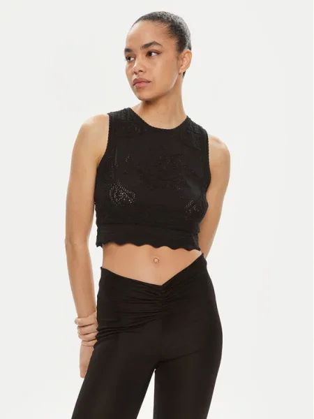 TWINSET Топ Slim Fit чорний