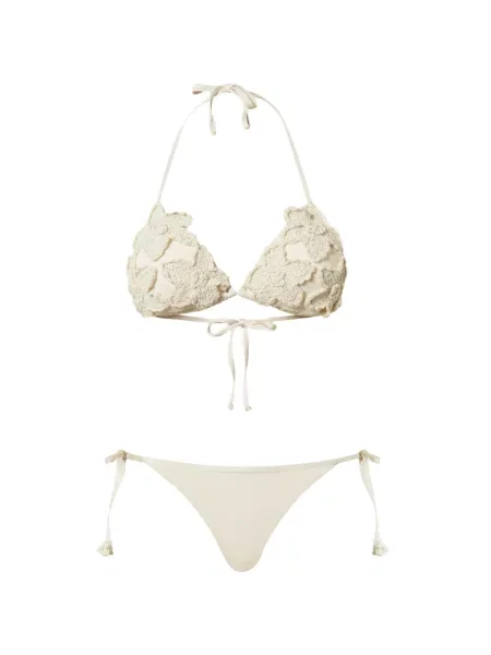 Bikini Twinset tricotate alb