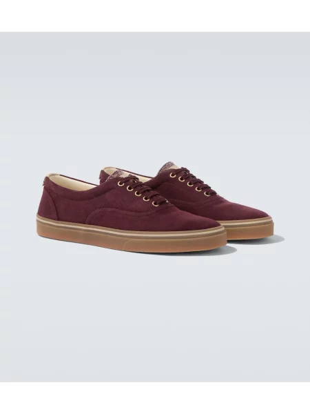 Sneakerși Brunello Cucinelli din piele de căprioară
